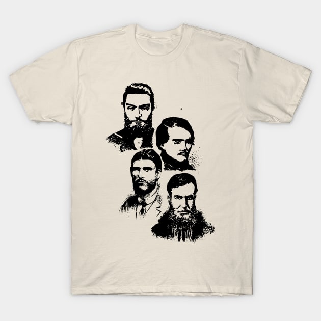 The Kelly Gang (diagonal) T-Shirt by Australian_Bushranging